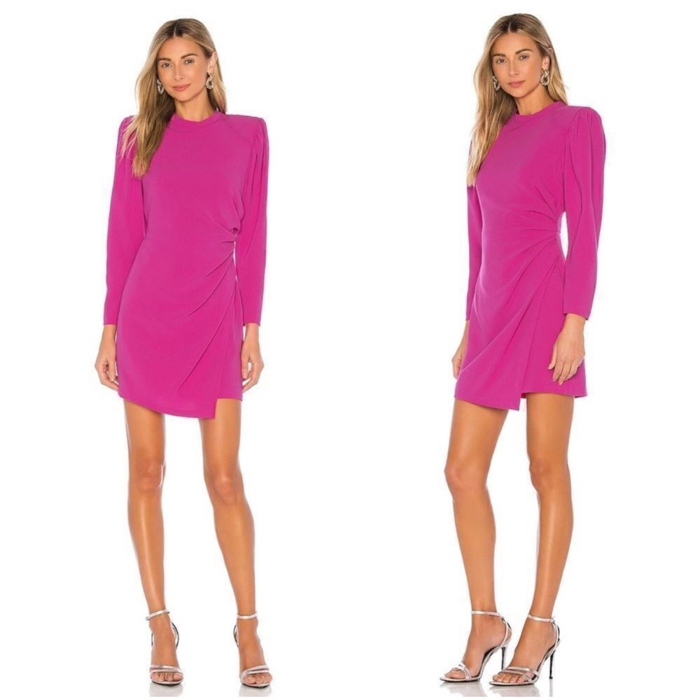 A.L.C. Fuchsia Long Sleeve Dress
